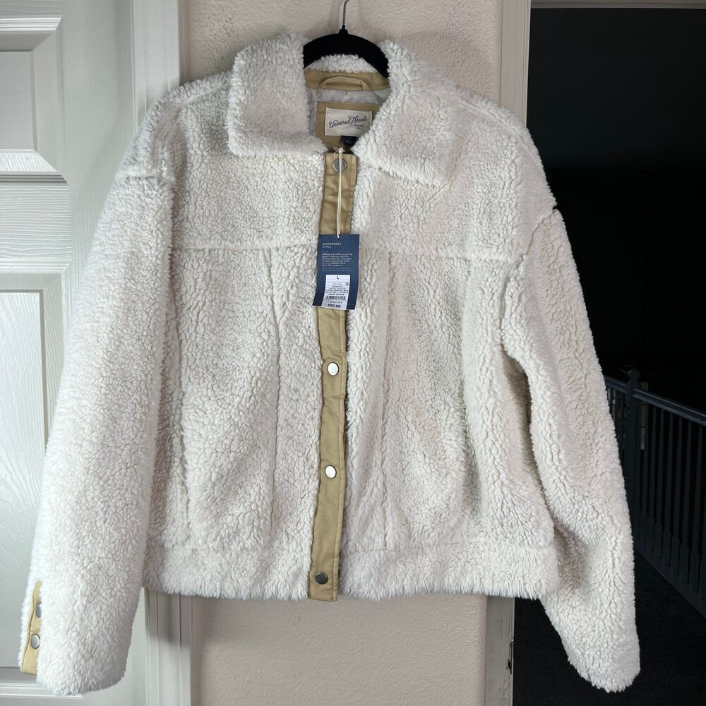 Universal Thread Women's Plus Button Winter Faux … - image 3